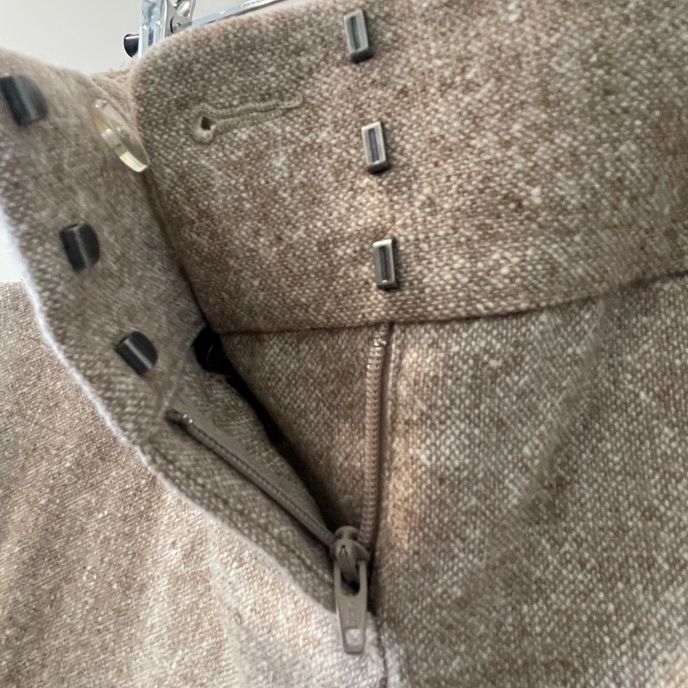 Express Design Studio Editor Tan Tweed Pants Size… - image 3